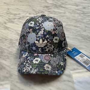 Adidas x Liberty London 
Floral Pattern Cap in Blue and Green